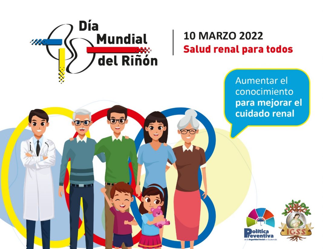 Afiche Dia Mundial del rinon 2022 IGSS