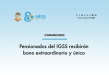 Comunicado: Pensionados del IGSS recibirán bono extraordinario y único