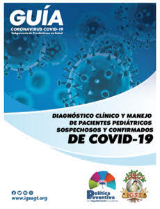 Portada Guía de diagnóstico y manejo de pacientes pediátricos sospechosos y confirmados de COVID.PDF