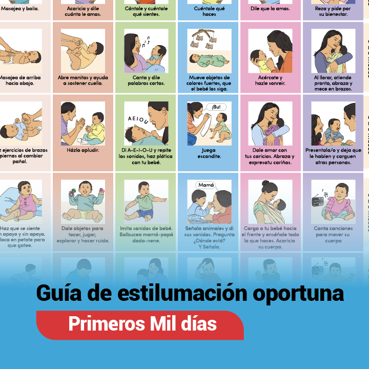 Portada del documento: Guía de estimulación oportuna, Primeros Mil Días