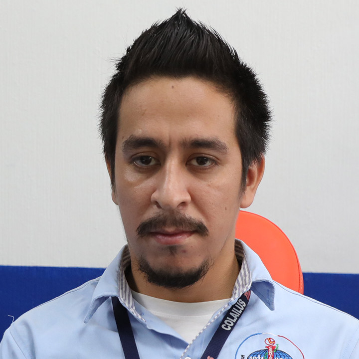 Max Gallardo, maestro atendido en el Hospital de Mazatenango
