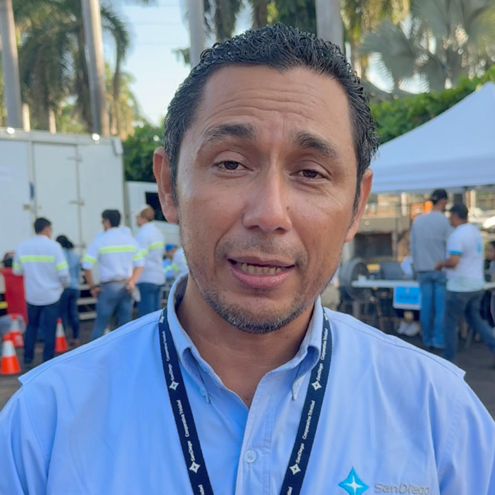 Vinicio Mejía, beneficiado en la Jornada de la Seguridad Social del Ingenio Trinidad