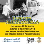 Alerta Amarilla IGSS Semana Santa 2018