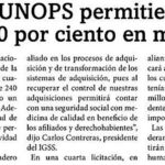 Compras a través de UNOPS permitieron al IGSS ahorros de hasta el 50 por ciento en medicamentos La Hora Pag. 3