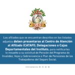 Listado notificacion CATAFI 01 2018