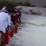 Trabajadores de Hospital de Quetzaltenango reciben capacitacion extintores IGSS-32