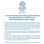 Comunicado Prensa coyuntura 14 de enero de 2019