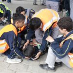 Simulacro de evacuacion centro educativo IGSS 2019-14