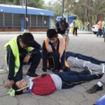 Simulacro de evacuacion centro educativo IGSS 2019-24