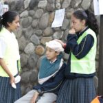 Simulacro de evacuacion centro educativo IGSS 2019-26