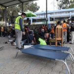 Simulacro de evacuacion centro educativo IGSS 2019-35