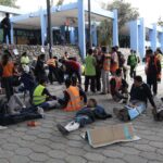 Simulacro de evacuacion centro educativo IGSS 2019-36