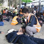 Simulacro de evacuacion centro educativo IGSS 2019-39