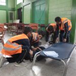 Simulacro de evacuacion centro educativo IGSS 2019-6
