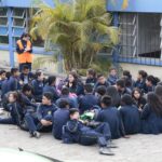 Simulacro de evacuacion centro educativo IGSS 2019-7