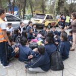 Simulacro de evacuacion centro educativo IGSS 2019-9