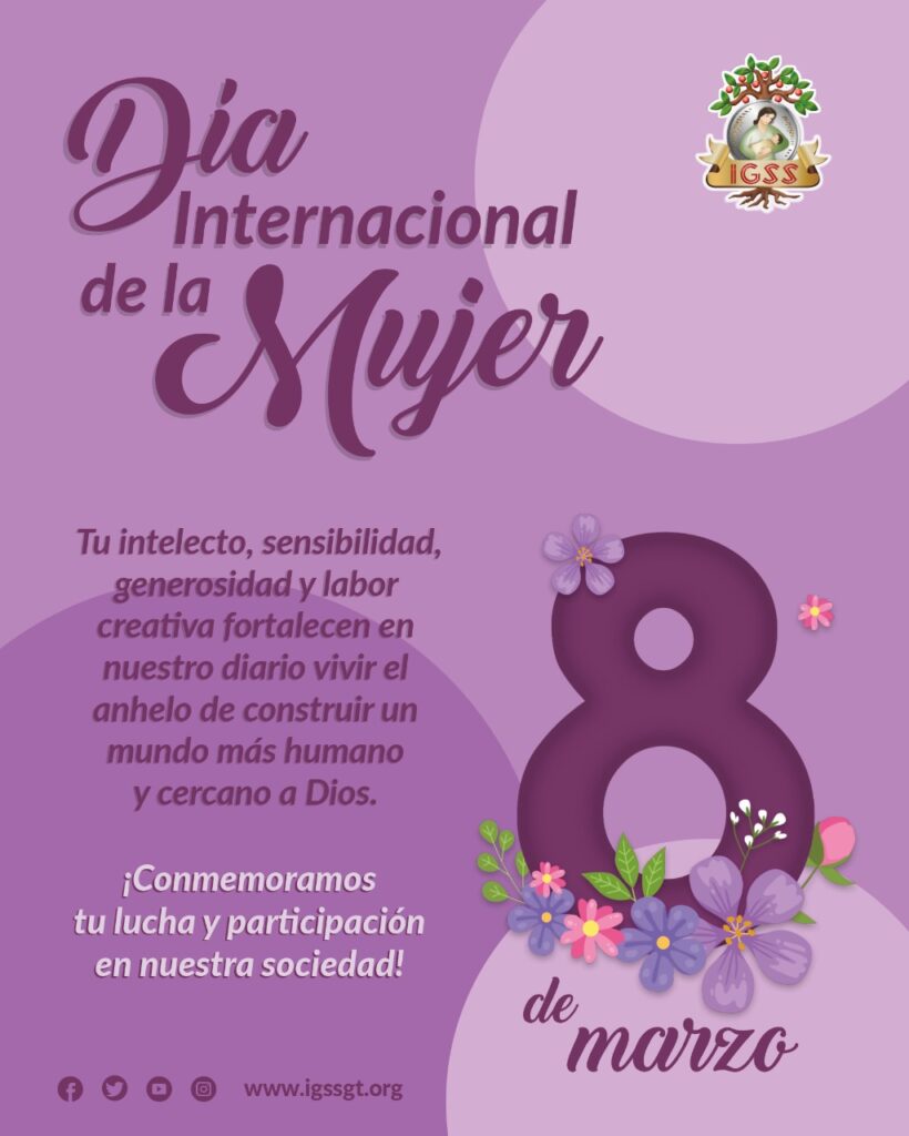 Día Internacional de la Mujer Noticias IGSS