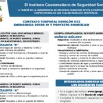 Convocatoria plazas IGSS mayo 2020