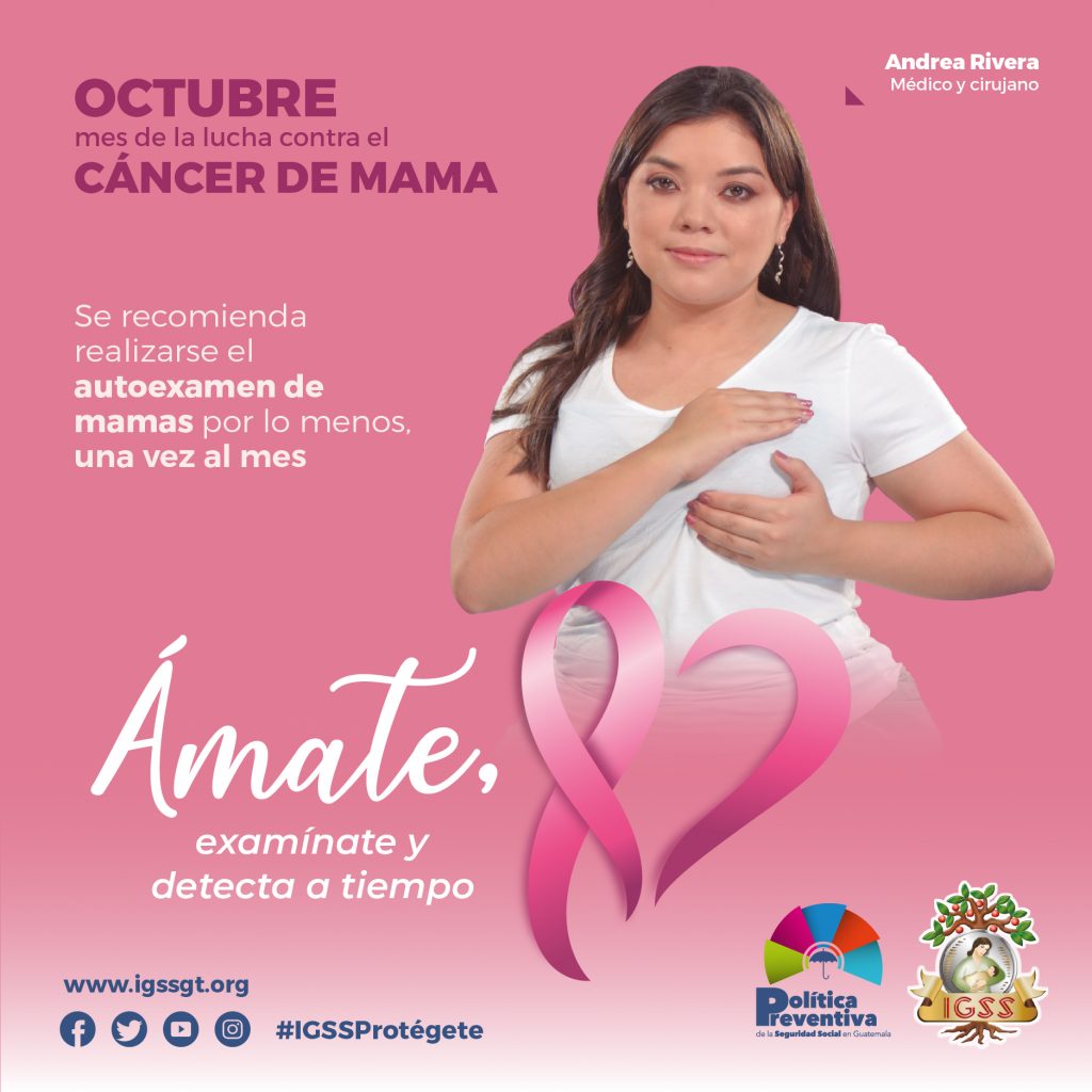 Octubre, mes de la lucha contra el cáncer de mama - Noticias IGSS