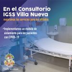 Mejoramos los serviciios para los afiliados IGSS Consultorio Villa Nueva 2021