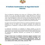 Comunicado de Prensa IGSS 16 de diciembre 2021