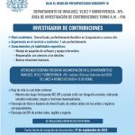 Convocatoria plaza IGSS invstigador de contribuciones 2022
