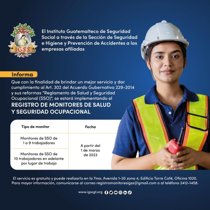 Registro de Monitores de Salud y Seguridad Social Seguridad Social Ahora