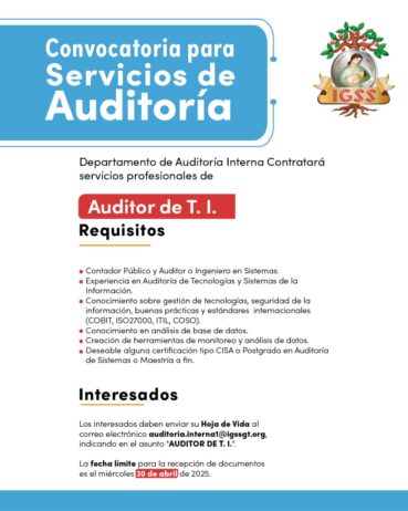 Convocatoria para Servicios de Auditoria