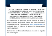 Convocatoria: Compra Directa NOG 26839547 para el Hospital General de Quetzaltenango