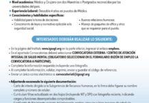 Convocatoria de las plazas: Médicos Especialistas (Psiquiatría Infanto Juvenil y Psiquiatría Forense) para la Unidad CAISM