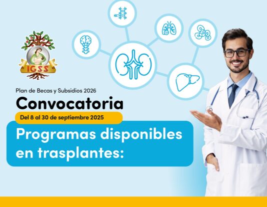 Convocatoria Plan de Becas y Subsidios 2026, programas disponibles en trasplantes