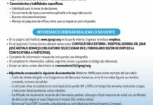 Convocatoria de la plaza: Médico Especialista (Medicina Interna) para el Hospital Dr. Juan José Arévalo Bermejo