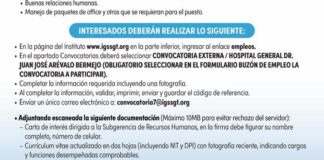 Convocatoria de la plaza: Médico Especialista (Ginecología y Obstetricia) para el Hospital Dr. Juan José Arévalo Bermejo