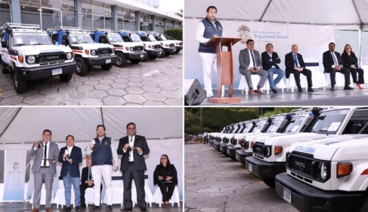 IGSS fortalece su red médica con 35 nuevas ambulancias