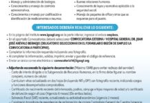 Convocatoria de la plaza: Bodeguero para el Hospital General Dr. Juan José Arévalo Bermejo