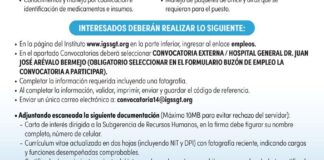 Convocatoria de la plaza: Bodeguero para el Hospital General Dr. Juan José Arévalo Bermejo