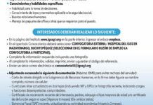 Convocatoria de la plaza: Médico Especialista (Cirugía General) para el Hospital en Mazatenango, Suchitepéquez