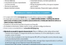 Convocatoria de la plaza: Promotor en Salud para el Hospital en Santa Lucía Cotzumalguapa, Escuintla