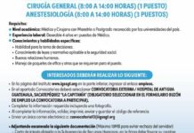 Convocatoria de la plaza: Médico Especialista (Anestesiología) para el Hospital de Antigua Guatemala, Sacatepéquez La Capitanía