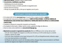Convocatoria de la plaza: Médico Especialista (Neurología Pediátrica) para el Hospital General de Enfermedades
