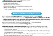 Convocatoria de la plaza: Médico Especialista General para la Unidad Integral de Senahu, Alta Verapaz