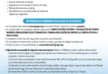Convocatoria de las plazas: Agente de Seguridad y Camarero para la Delegación de Puerto Barrios