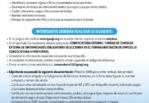 Convocatoria de la plaza: Auxiliar de Enfermería para la Unidad de Consulta Externa de Enfermedades