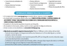 Convocatoria de las plazas: Camarero y Piloto de Vehículo para el Hospital General de Accidentes Ceibal