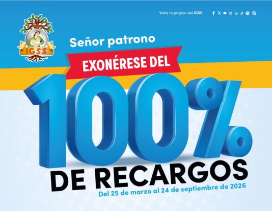 Exoneración del 100% de Recargos
