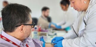 Con entusiasmo, colaboradores del Laboratorio Químico Farmacéutico Lancasco asisten a Jornada del IGSS