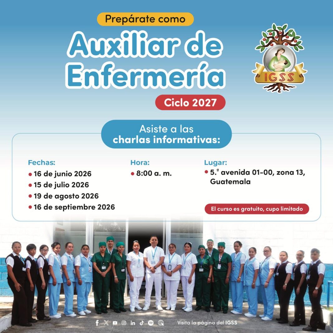 Charlas informativas curso de auxiliares de enfermeria IGSS 2027