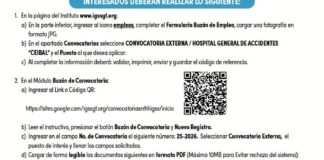 Convocatoria de la plaza: Carpintero para el Hospital General de Accidentes Ceibal