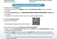 Convocatoria de la plaza: Encargado de Carpintería para el Hospital de Rehabilitación