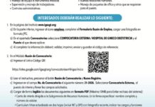 Convocatoria de la plaza: Enfermera Graduada (2 puestos) para el Hospital de Gineco Obstetricia